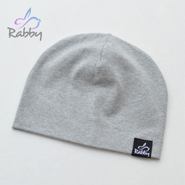 Klasická čepice světle šedá vel. 42 (obvod hlavy 41-44 cm)