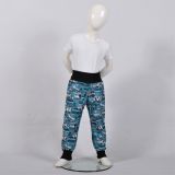 Jarní softshellové kalhoty bagry na modré - klasický střih vel. 104