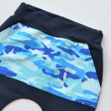 Baggy tepláčky modré s kapsou modrý maskáč vel. 80