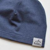 Jednovrstvá klasická čepice modrošedý melír vel. 40 (obvod hlavy 39-42 cm)