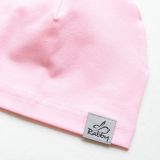 Jednovrstvá klasická čepice baby růžová vel. 42 (obvod hlavy 41-44 cm)
