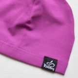 Jednovrstvá klasická čepice fuchsiová vel. 46 (obvod hlavy 45-48 cm)