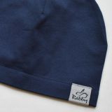 Jednovrstvá klasická čepice tm. modrá vel. 42 (obvod hlavy 41-44 cm)