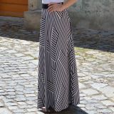 Dámská sukně dlouhá černobílá elegance vel. L