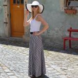 Dámská sukně dlouhá černobílá elegance vel. L