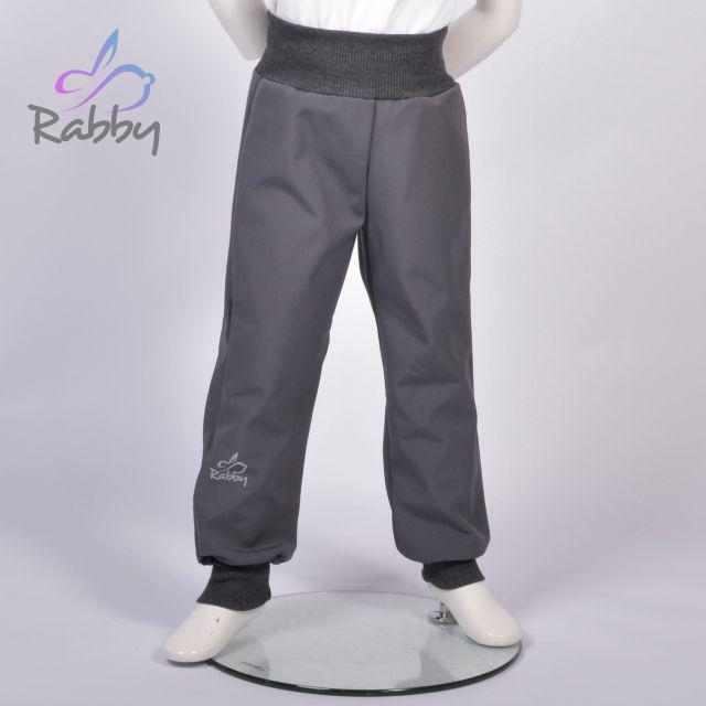 Zimní softshellové kalhoty šedé - klasický střih vel.  92