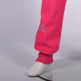 Zimní softshellové kalhoty malinové - klasický střih vel. 110