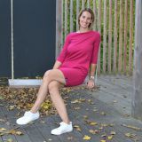 Dámské basic šaty ostružinové vel. 34