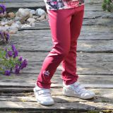 Zateplené elastické softshellové legíny vínové vel. 92