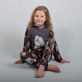 Mikina s kapucí koně - bílý kůň vel. 98
