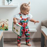 Rostoucí laclové kalhoty barevní jeleni vel.  74