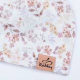 Jednovrstvá klasická čepice kvítky vel. 50 (obvod hlavy 49-52 cm)