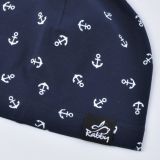 Jednovrstvá klasická čepice kotvy vel. 50 (obvod hlavy 49-52 cm)