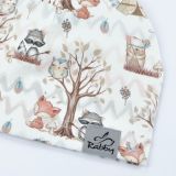 Jednovrstvá klasická čepice boho zvířátka vel. 42 (obvod hlavy 41-44 cm)