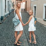 Mušelínové šaty na ramínka lurex ecru vel. 86/92
