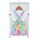 Sukně s laclem barevné puntíky vel.  92