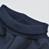 Zimní softshellové kalhoty modré s přestřižením auta a silnice - klasický střih vel. 128