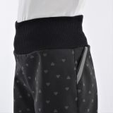 Zimní softshellové kalhoty reflexní srdíčka - klasický střih vel.  92