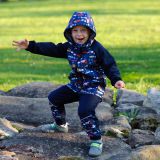 Softshellová bunda auta na modré vel.  98