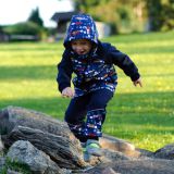 Softshellová bunda auta na modré vel. 128