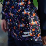 Softshellová parka koně na modré vel. 110