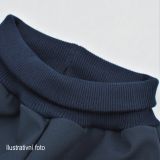Zimní softshellové kalhoty jeans modré s přestřižením liška - klasický střih vel.  92