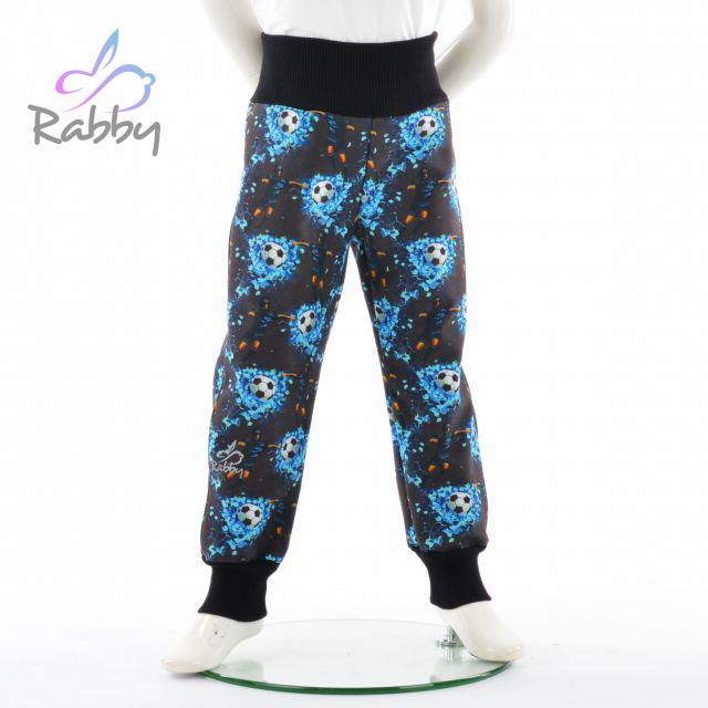 Zimní softshellové kalhoty fotbalisti - klasický střih vel. 98