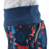 Zimní softshellové kalhoty liška - klasický střih vel. 146