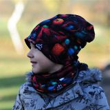 Zimní set homeless čepice a nákrčníku spider vel. 54 (obvod hlavy 53-56 cm)