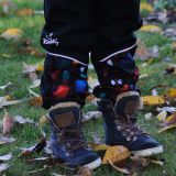 Zimní softshellové kalhoty černé s přestřižením spider - klasický střih vel.  92