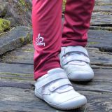 Zateplené elastické softshellové legíny vínové vel. 140