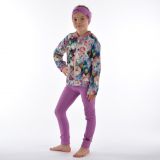 Bomber mikina na zip barevné květy vel. 98