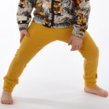 Rostoucí basic legíny s nápletem Ottoman hořčice vel. 86/92