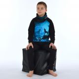 Mikina s vysokým límcem vlci vel. 128