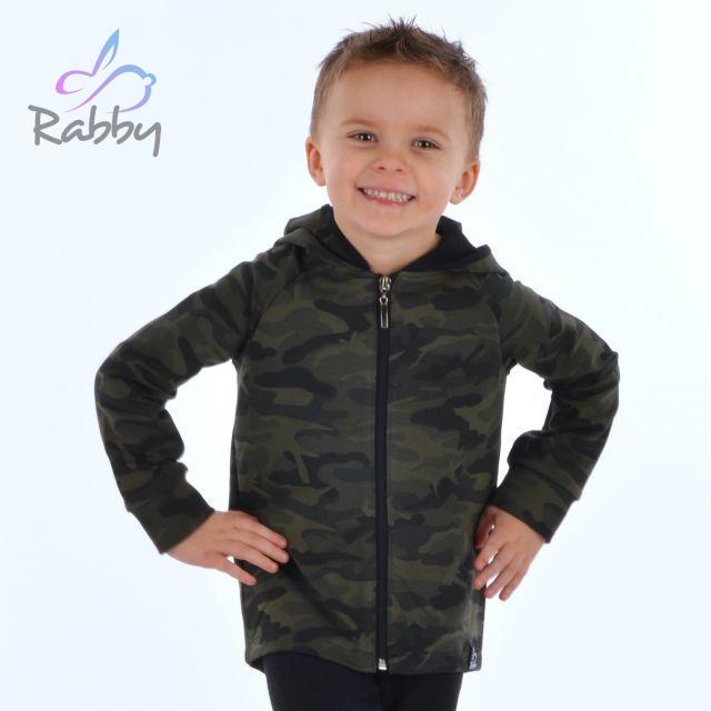 Mikina s oušky maskáč vel. 98