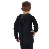 Mikina s oušky černá s maskáčem vel.  98