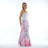Dámská sukně dlouhá růžový mramor vel. XL