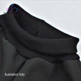 Jarní softshellové kalhoty černé s přestřižením květy na mintu - klasický střih vel. 116