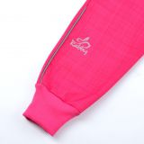 Jarní softshellové kalhoty malinové - klasický střih vel. 104