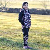 Jarní softshellová bunda kvítka vel. 116