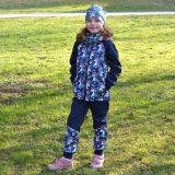 Jarní softshellová bunda jednorožci na modré vel. 116