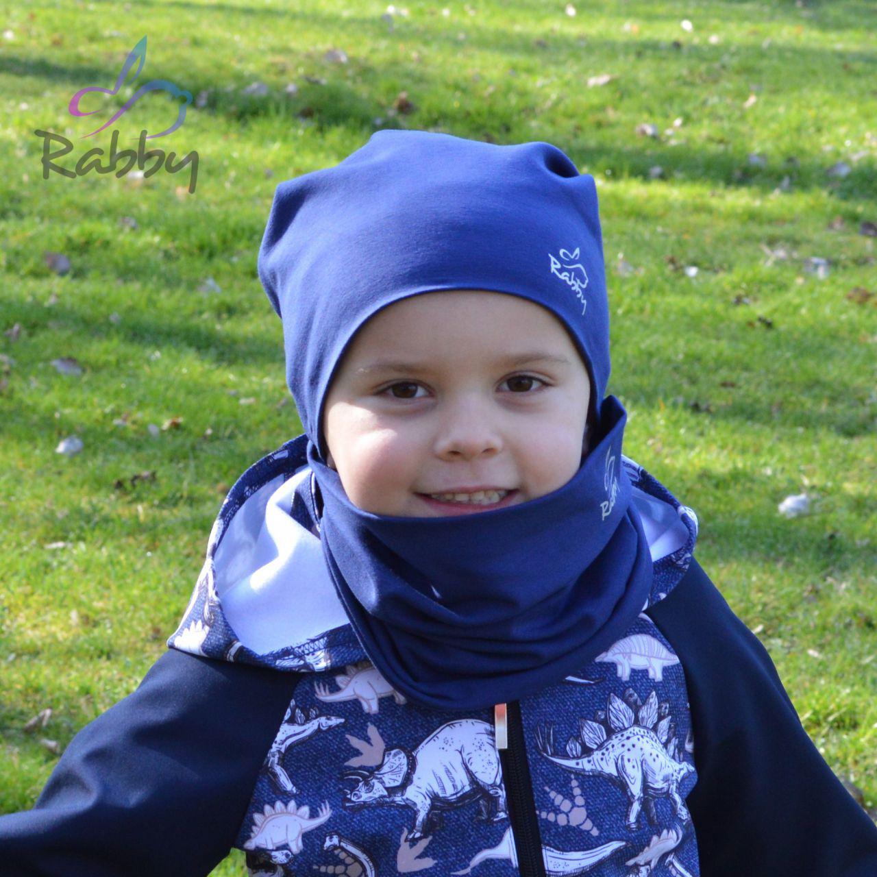 Set homeless čepice a nákrčníku švestková vel. 48 (obvod hlavy 47-50 cm)