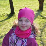 Set homeless čepice a nákrčníku malinová vel. 50 (obvod hlavy 49-52 cm)