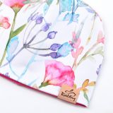 Klasická čepice vodní květy vel. 40 (obvod hlavy 39-42 cm)