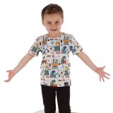 Tričko s krátkým rukávem dino v bagru vel.  98