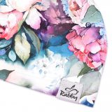 Jednovrstvá klasická čepice barevné květy vel. 50 (obvod hlavy 49-52 cm)