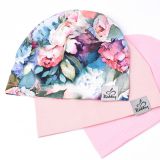 Jednovrstvá klasická čepice pudrová vel. 41 (obvod hlavy 40-43 cm)