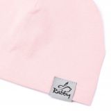 Jednovrstvá klasická čepice pudrová vel. 44 (obvod hlavy 43-46 cm)