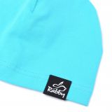 Jednovrstvá klasická čepice světlý tyrkys vel. 41 (obvod hlavy 40-43 cm)