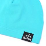 Jednovrstvá klasická čepice aqua vel. 41 (obvod hlavy 40-43 cm)